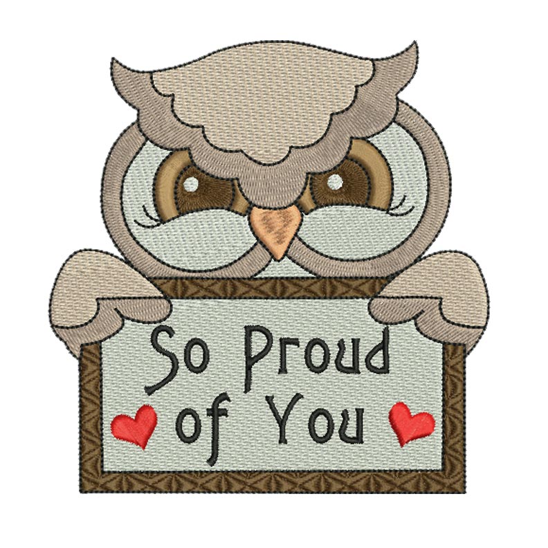 So Proud of You 5X7 - BabyNucci Embroidery Designs